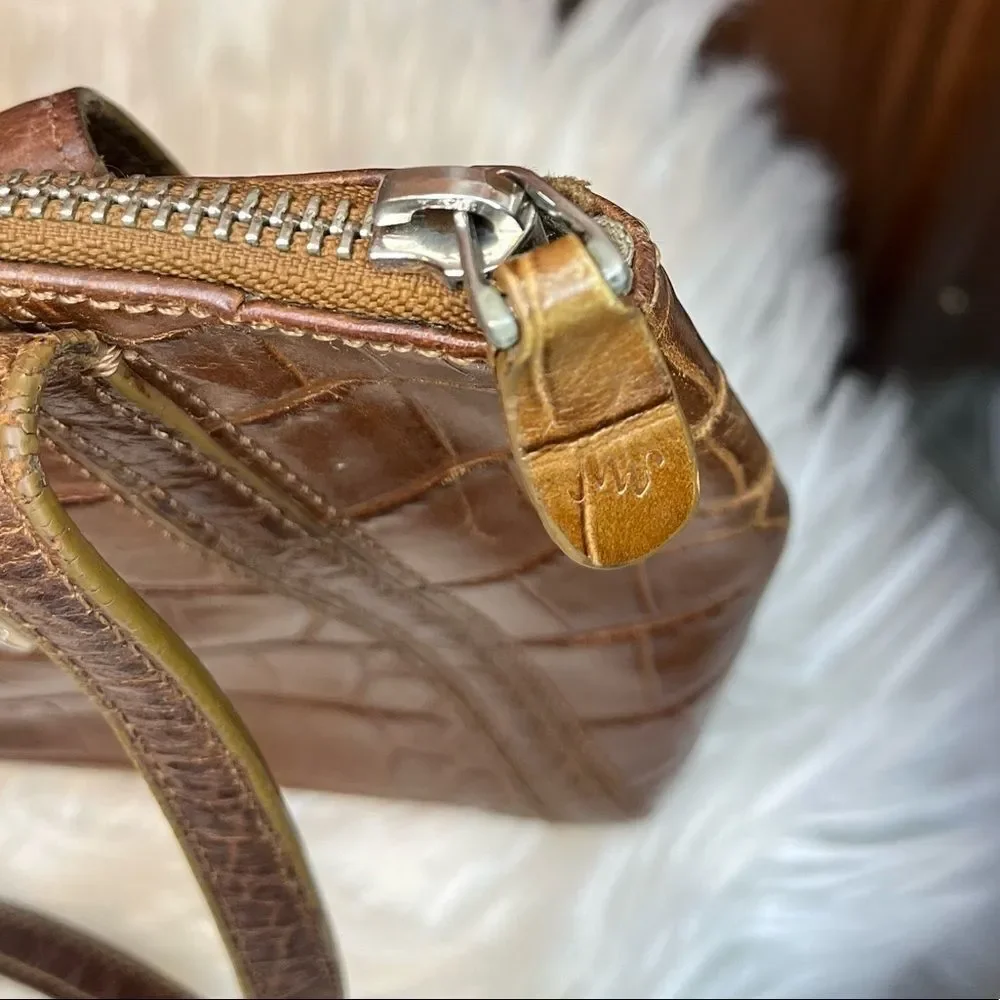 Monsac Leather Snakeskin Bag Shoulder Purse​​​ - Picture 6 of 15